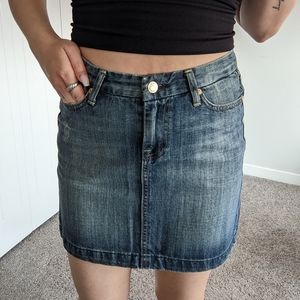 Authentic 7 for all man kind denim skirt